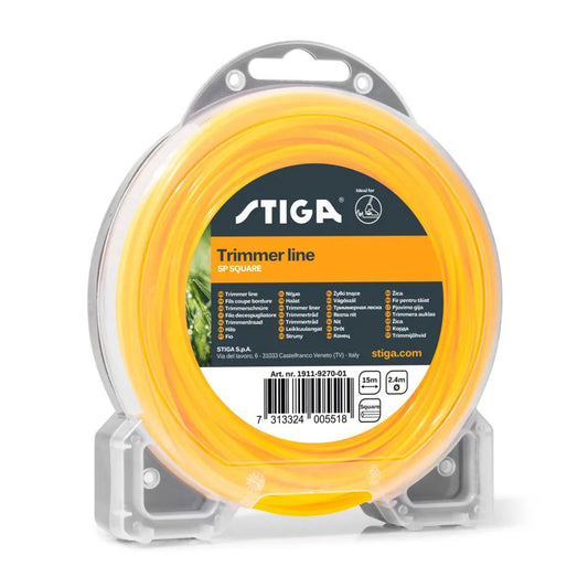 STIGA TRIMMER LINE 15M Ø2.4MM SQUARE 1911-9270-01