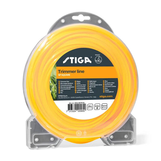 STIGA TRIMMER LINE 25M Ø4.0MM SQUARE 1911-9279-01