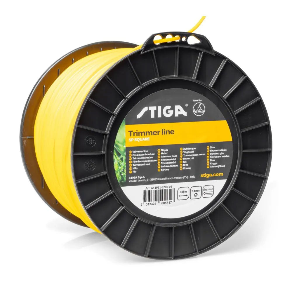 STIGA TRIMMER LINE 345M Ø 2.4Mm SP SQUARE 1911-9280-01